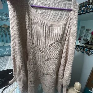 Oversized poncho sweater